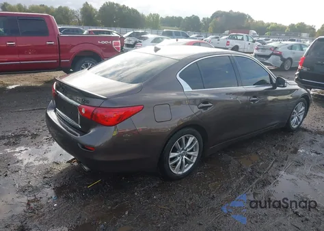 2014 Infiniti Q50 Premium z USA, uszkodzony, nr VIN JN1BV7AP5EM673500